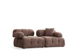 Atelier Del Sofa Sofá 2 Plazas L1-1R Capuchino con Respaldo y Brazos Ajustables